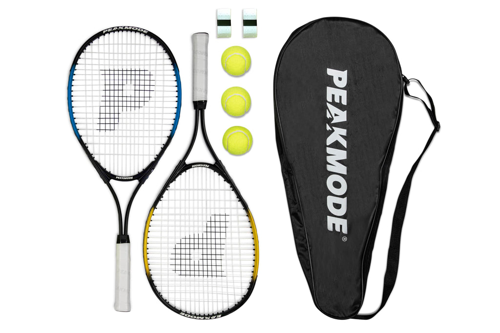 PeakMode 25-Inch Junior Tennis Racket Set | Aluminum Beginner Kit