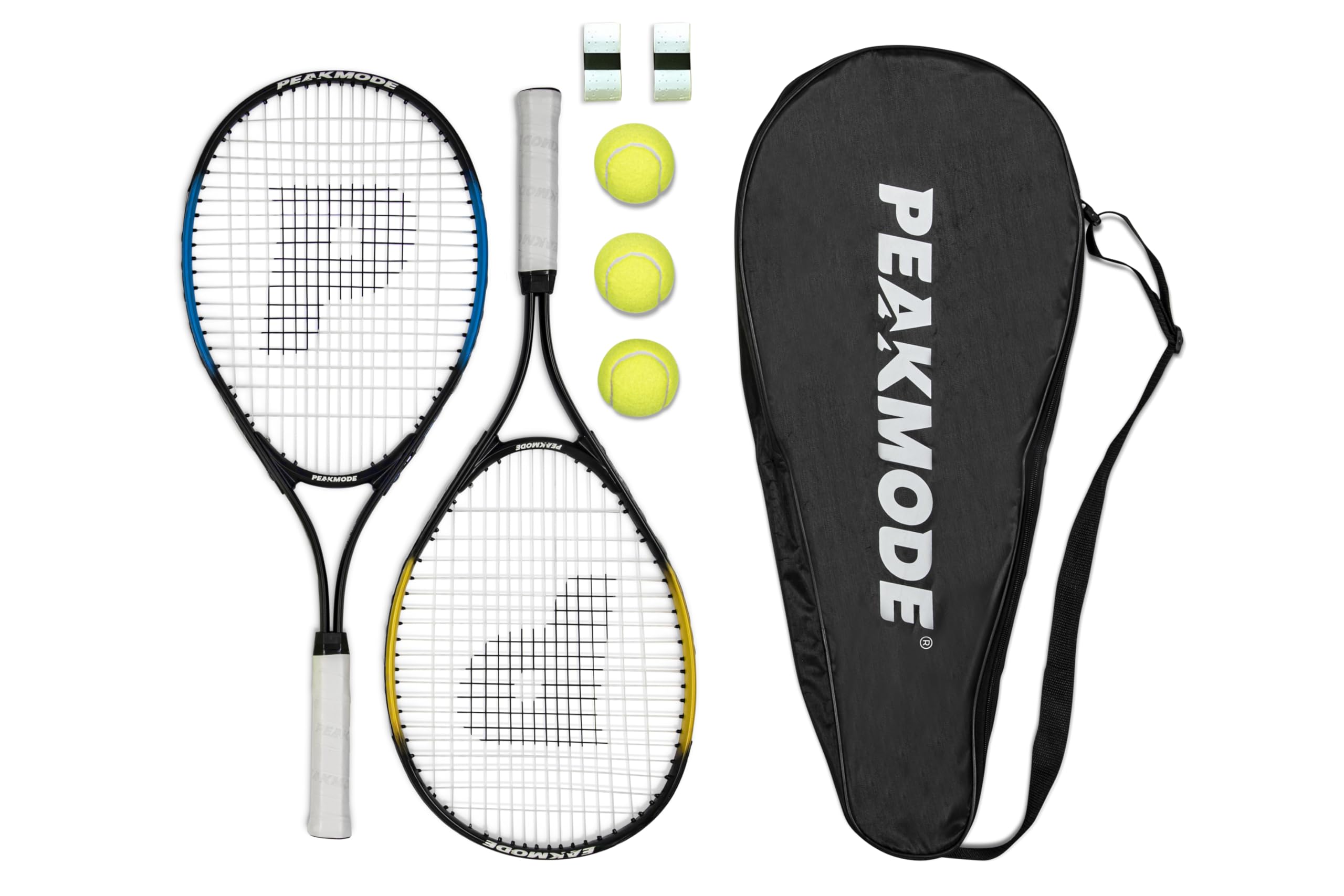 PEAKMODE 27" Tennis Racket Set – Aluminum Frame with 3 Balls & Bag