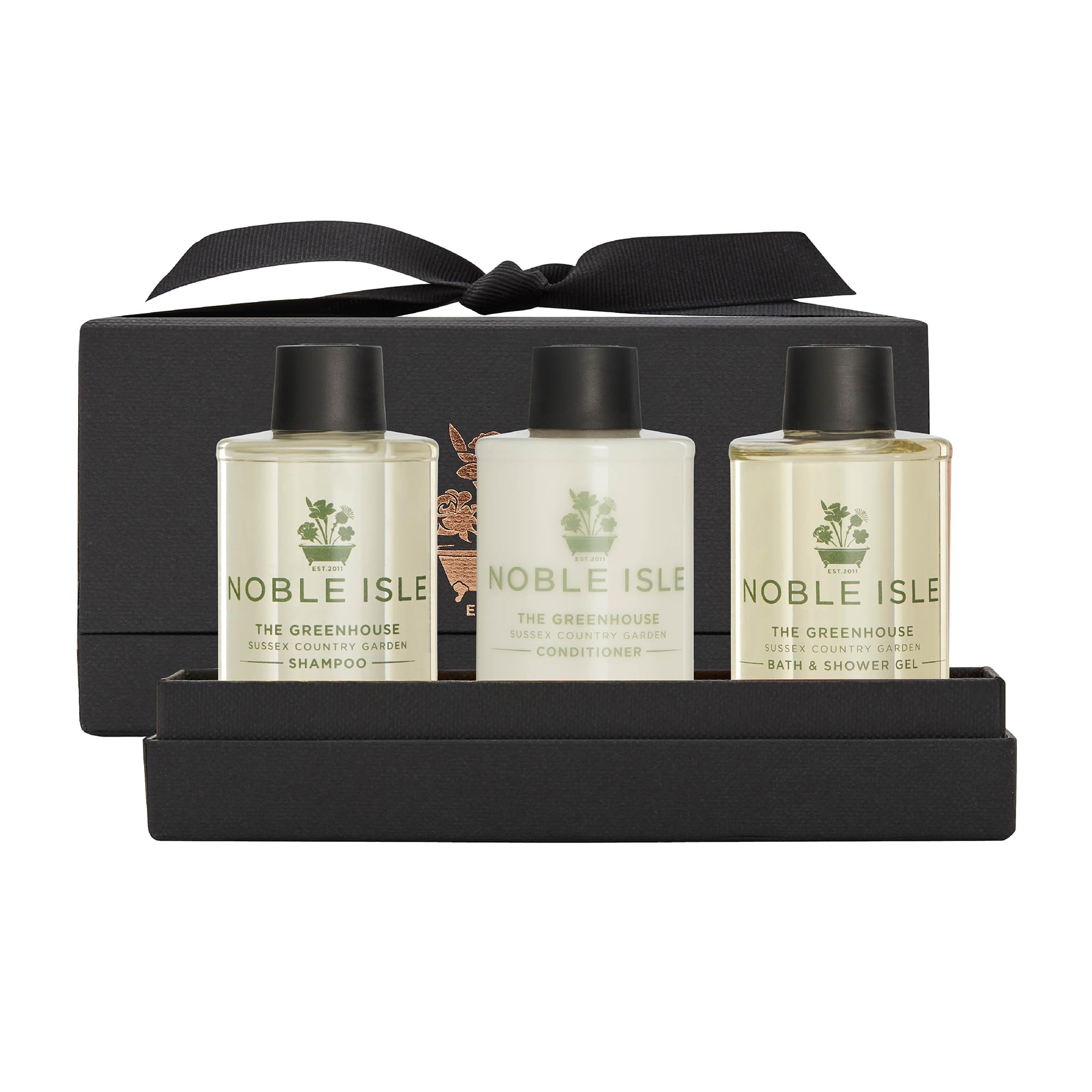 Noble Isle Greenhouse Travel Trio – Luxury Vegan Hair & Body Gift Set