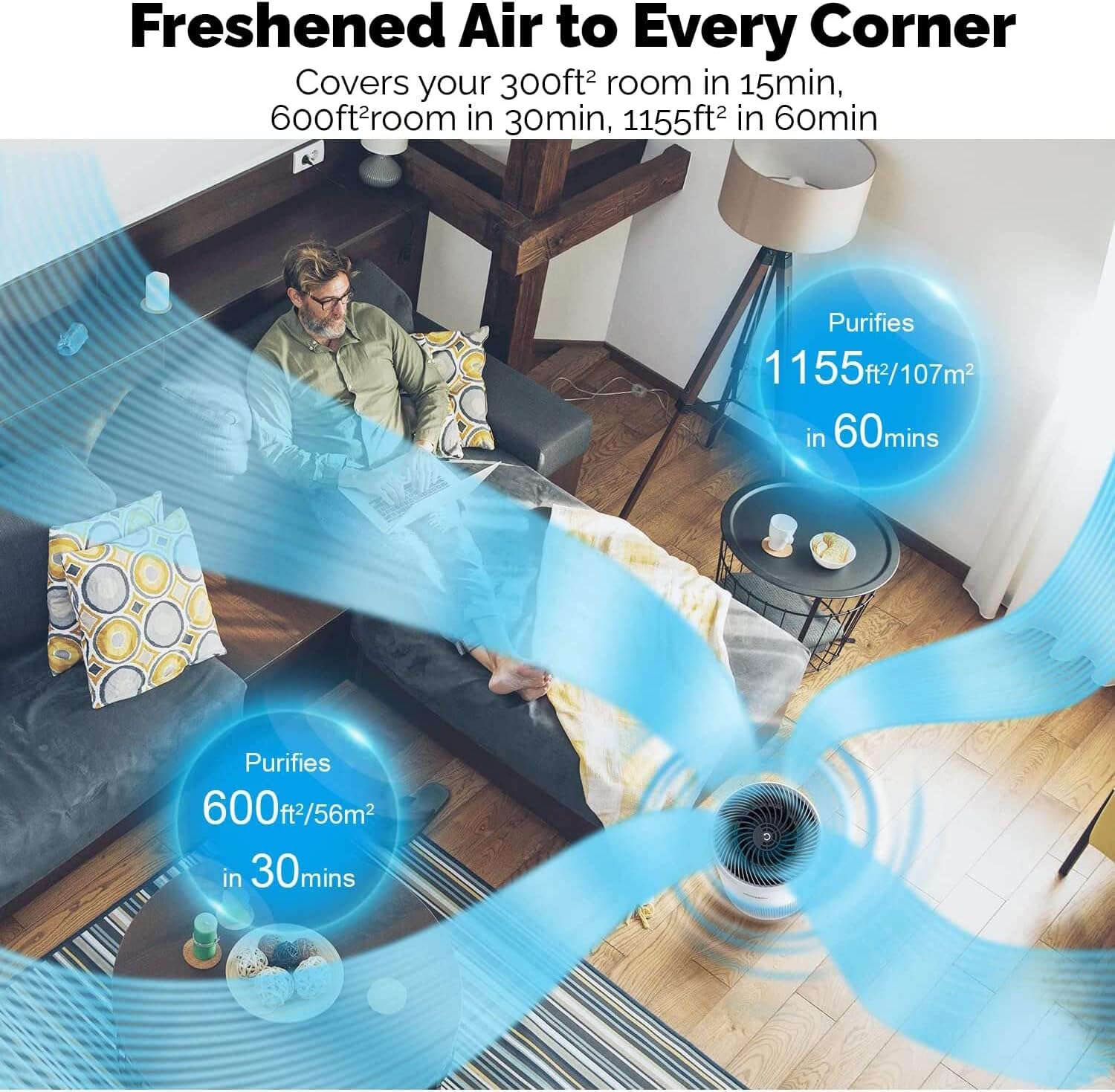 Senelux HEPA Air Purifier | Mini 2-in-1 Aromatherapy for Bedroom & Office