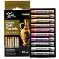 Mont Marte Metallic Soft Pastels - 10 Premium Assorted Art Colours