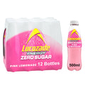 Lucozade Energy Zero Sugar Drink - 500ml Sparkling Beverage (Pack of 12)