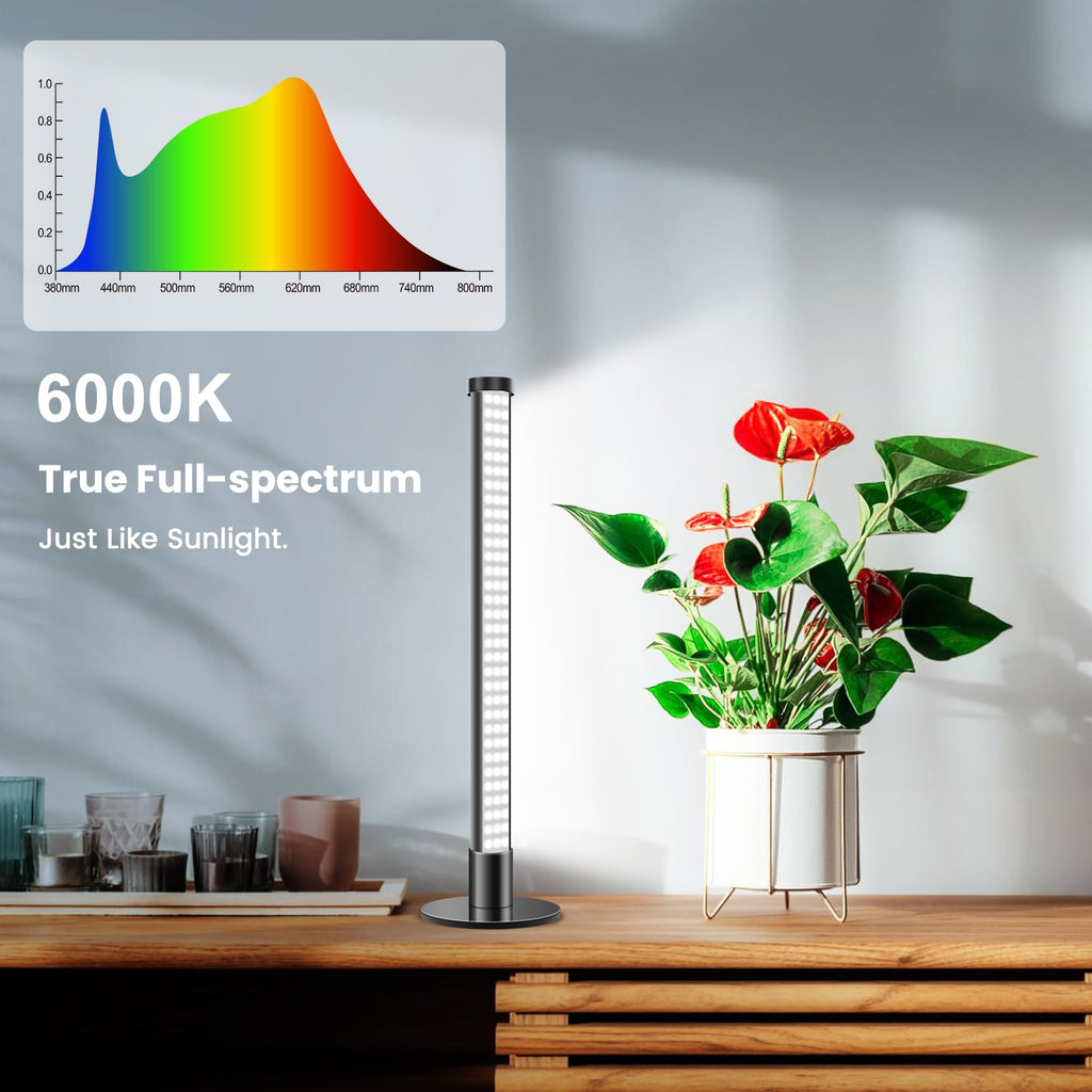 Wolezek 96 LED Grow Light | 20W Full Spectrum Standing Plant Light