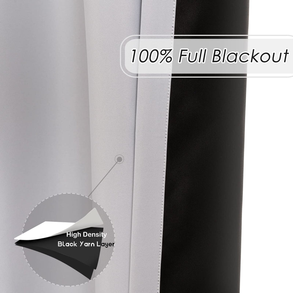 Melodieux Blackout Thermal Curtain Liners - 3 Pass Eyelet Panels, 66x54