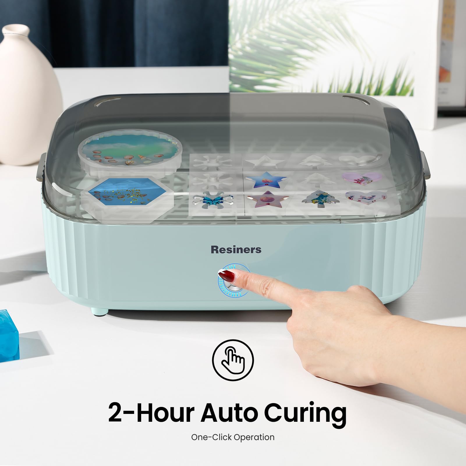 Resiners Resin Curing Machine | 2H Auto Epoxy Dryer with UK Plug