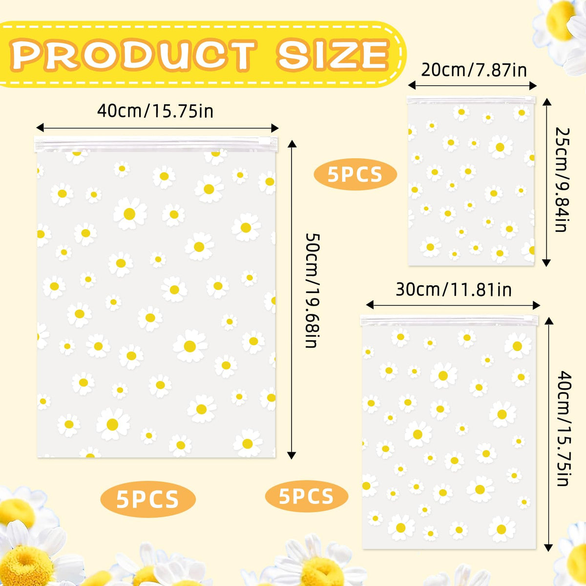 15Pcs Hospital Bag Organiser Pouches Reusable Plastic Zip Lock Bags - image 2