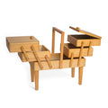 Hobby Gift 3-Tier Wooden Cantilever Sewing Box & Craft Organizer