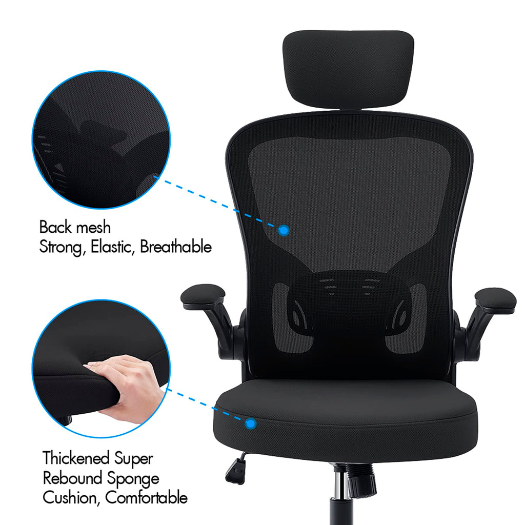 OWAY Ergonomic Mesh Office Chair - High-Back Desk Chair with Lumbar Support