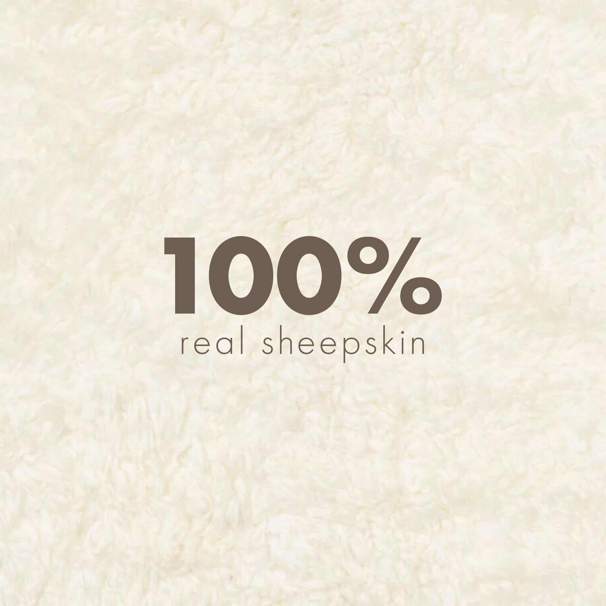 Nordic Sheep Real Sheepskin Rug - White Short Hair 90x60 cm |