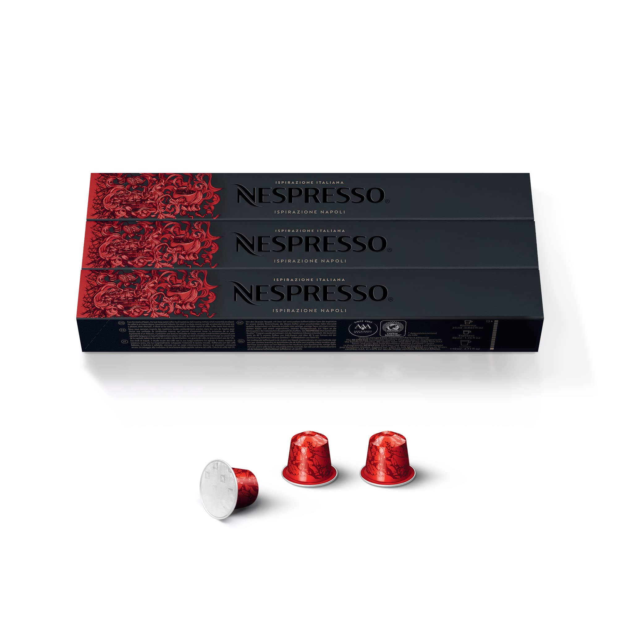 Nespresso Ispirazione Napoli Coffee Capsules - Dark Roast - 30 Pods