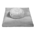 Hunnidspace Meditation Cushion Set | Memory Foam & Buckwheat Velvet Mat