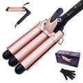Mistcado 3 Barrel Hair Waver – 25mm Ceramic Foldable Curling Iron