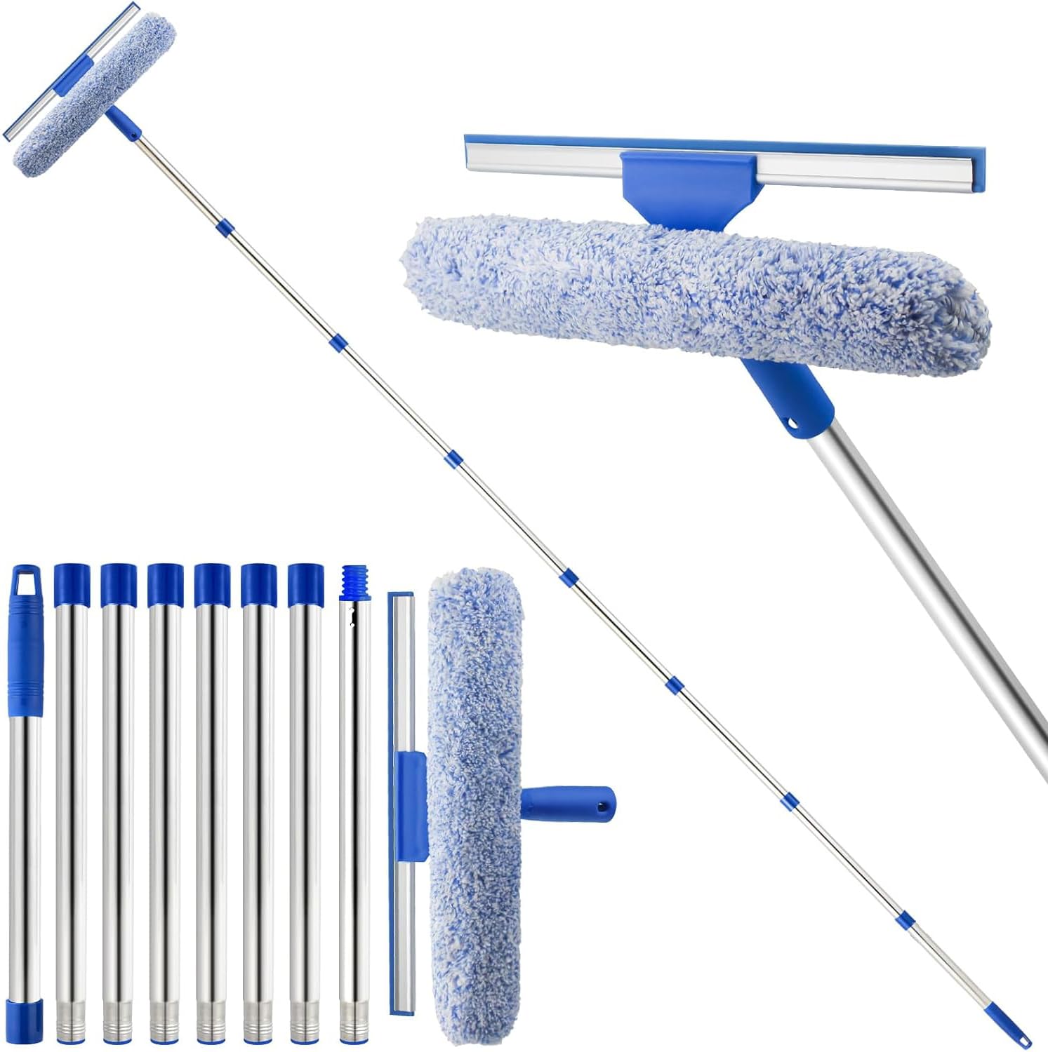 3m Window Cleaning Kit | 2-in-1 Squeegee and Scrubber Tool