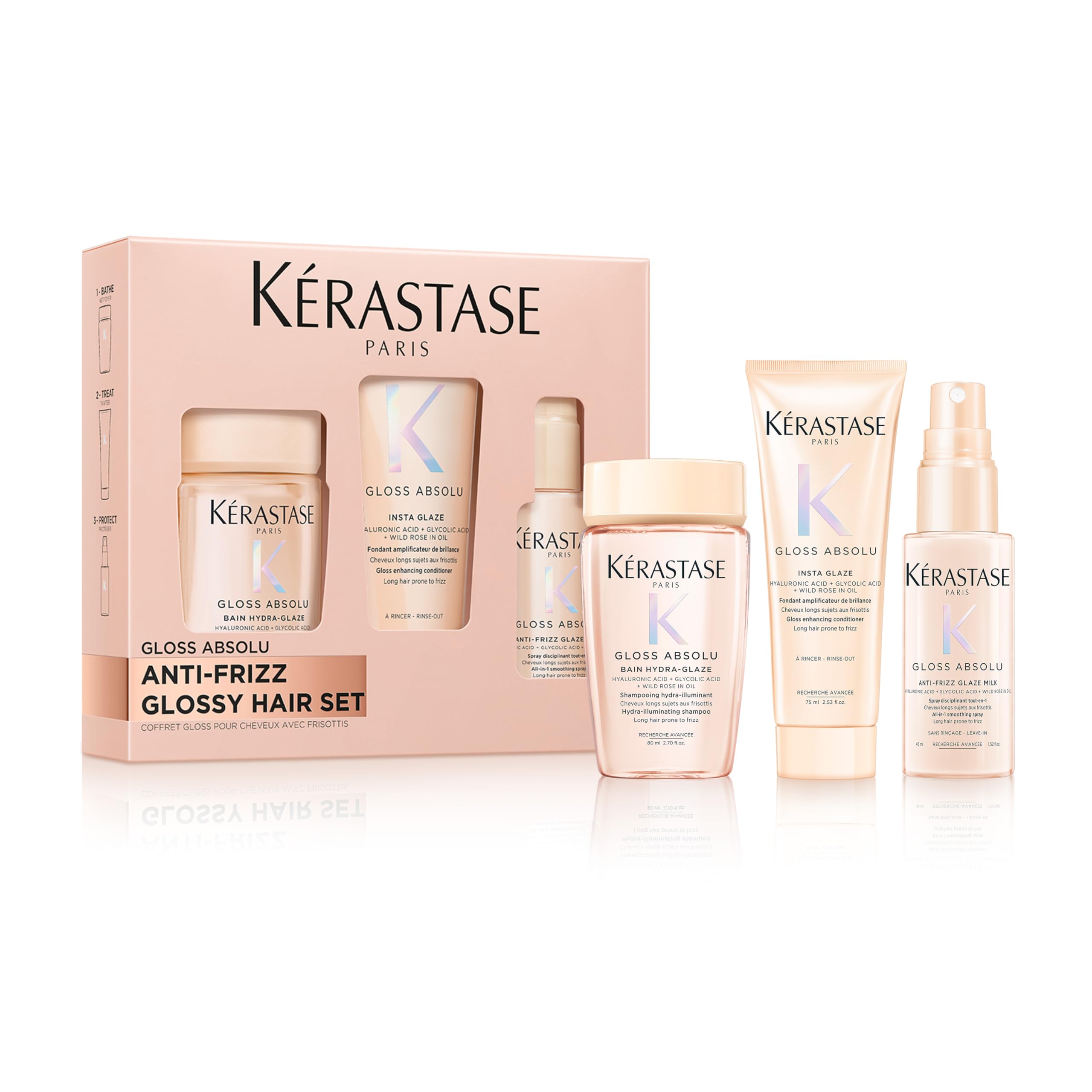 Kérastase Gloss Absolu Trio Discovery Set – Anti-Frizz & Hydrating Haircare