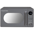 Russell Hobbs Retro Digital Microwave | 20L Grey 800W with Mirror Finish