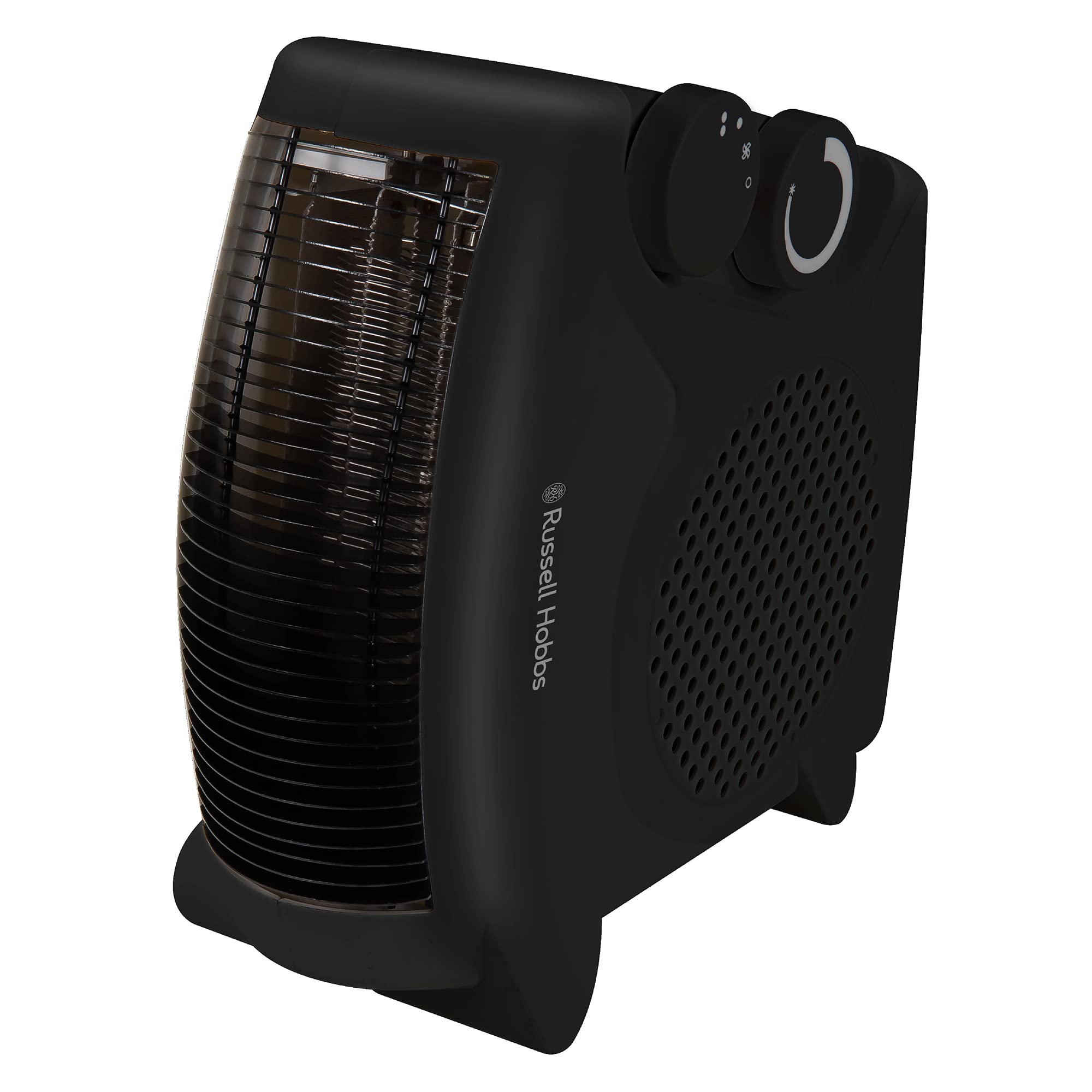 Russell Hobbs 2000W Electric Fan Heater – Portable Space Heater, Black