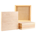 Yarlung 6 Pack Birch Wood Painting Panels – 8x8 Inch Cradled Canvas Boards
