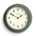 Jones Clocks Venetian Wall Clock – 30cm Round Green Arabic Dial