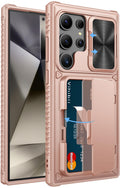 Vihibii Samsung Galaxy S24 Ultra Wallet Case with Card Holder & Kickstand