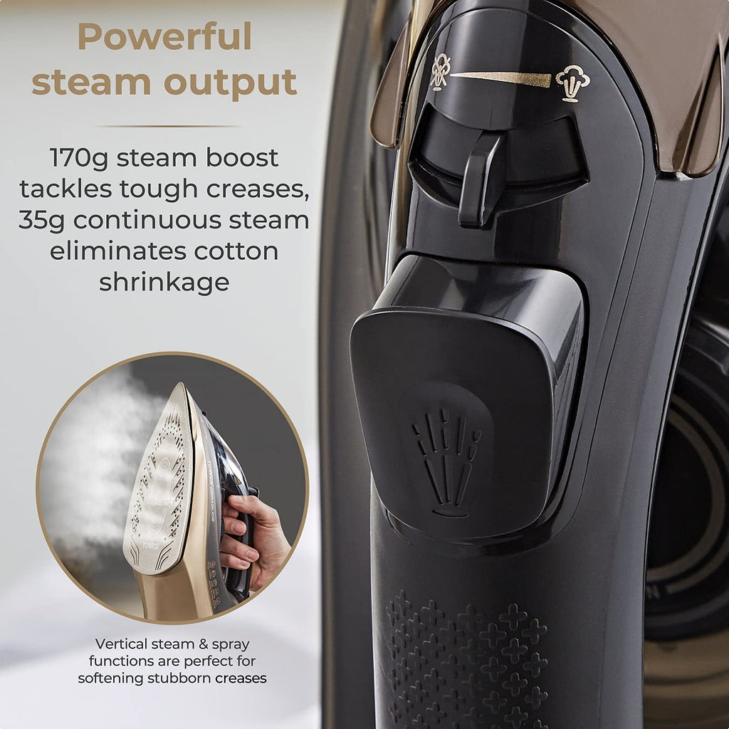 Tower Ceraglide 360 Cordless Steam Iron | 2800W Ceramic Soleplate