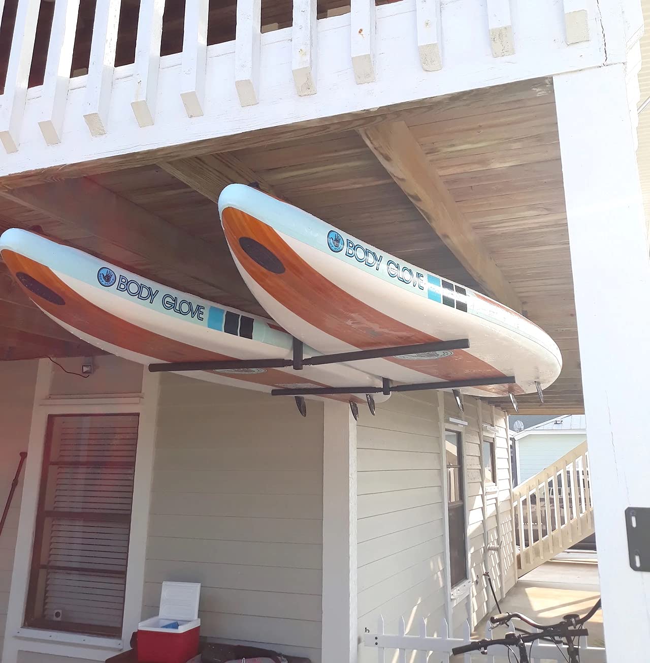 StoreYourBoard Hi-Port 2 Double SUP & Surf Ceiling Rack | Heavy-Duty Steel
