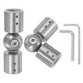 PATIKIL 2-Pack Adjustable Bay Window Curtain Rod Corner Connector, 1 Inch