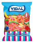 Vidal Treats Raspberry Sour Gummy Fingers – Gluten Free Bulk Candy, 1kg