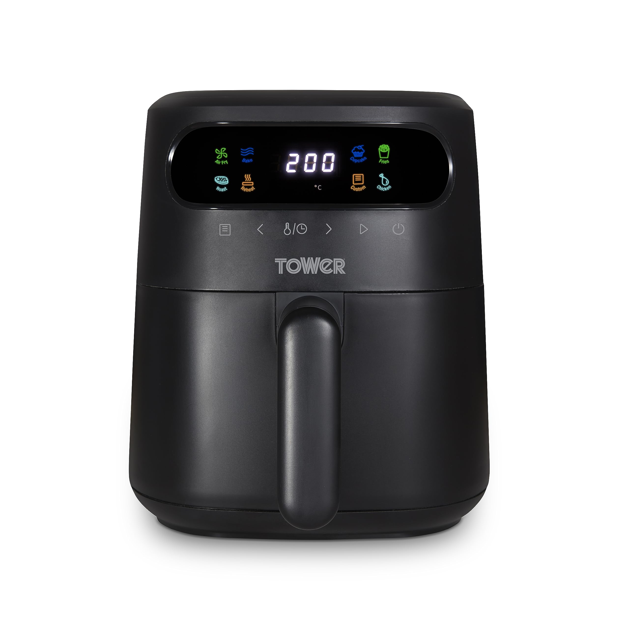 Tower T17125 Vortx 3L Air Fryer | Digital Display & 7 Pre-sets – Black
