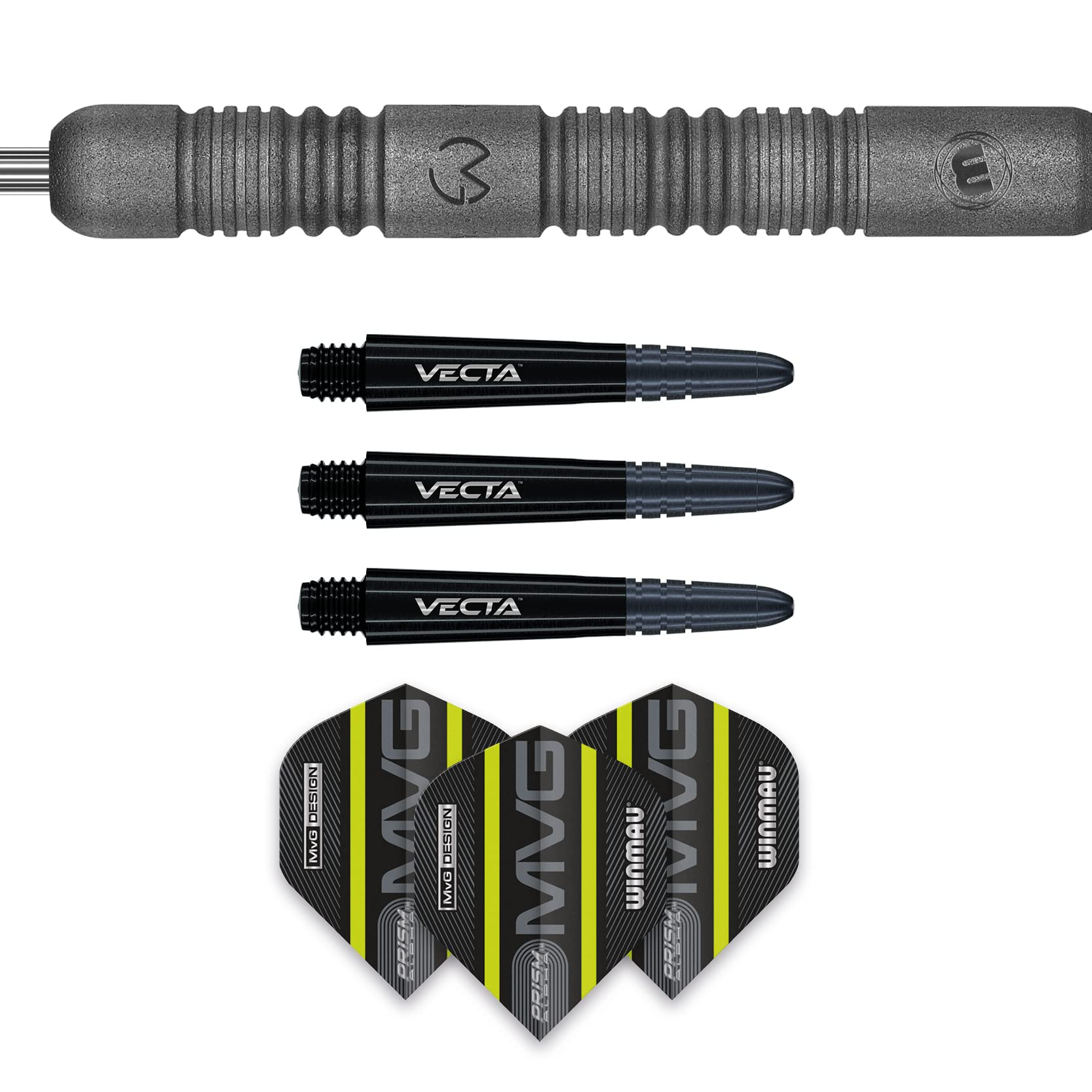 Winmau MvG Exact Steeltip Darts – 90% Tungsten Professional Set
