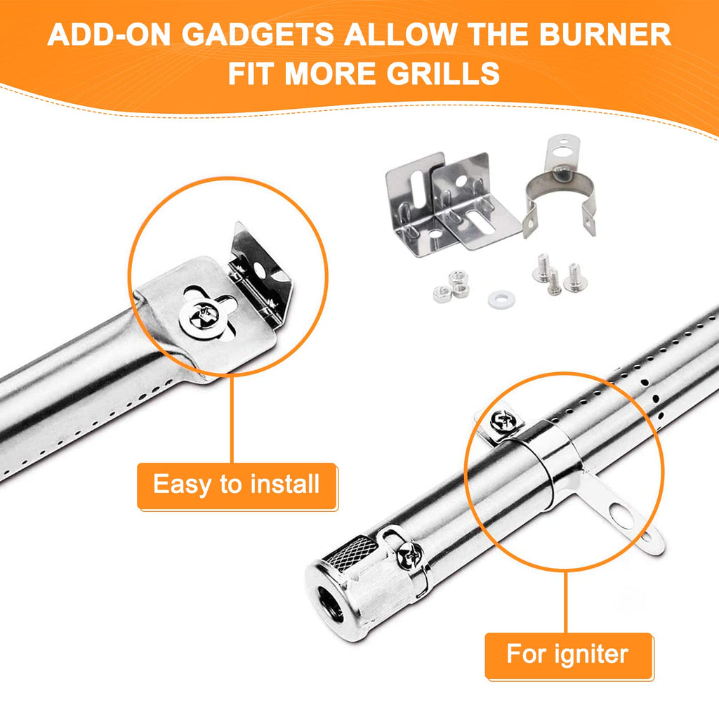 GFTIME Universal Adjustable BBQ Burner & Heat Plate Kit | Stainless Steel