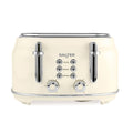 Salter Retro 4-Slice Toaster – Wide Slot Cream Toaster with 6 Levels