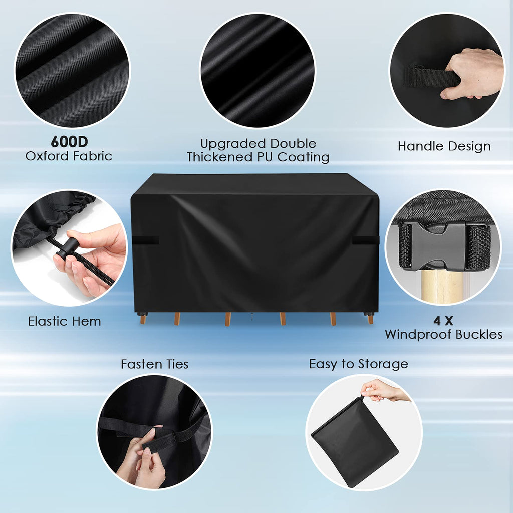 Jolof Store Waterproof Patio Furniture Cover – Heavy Duty UV Protection