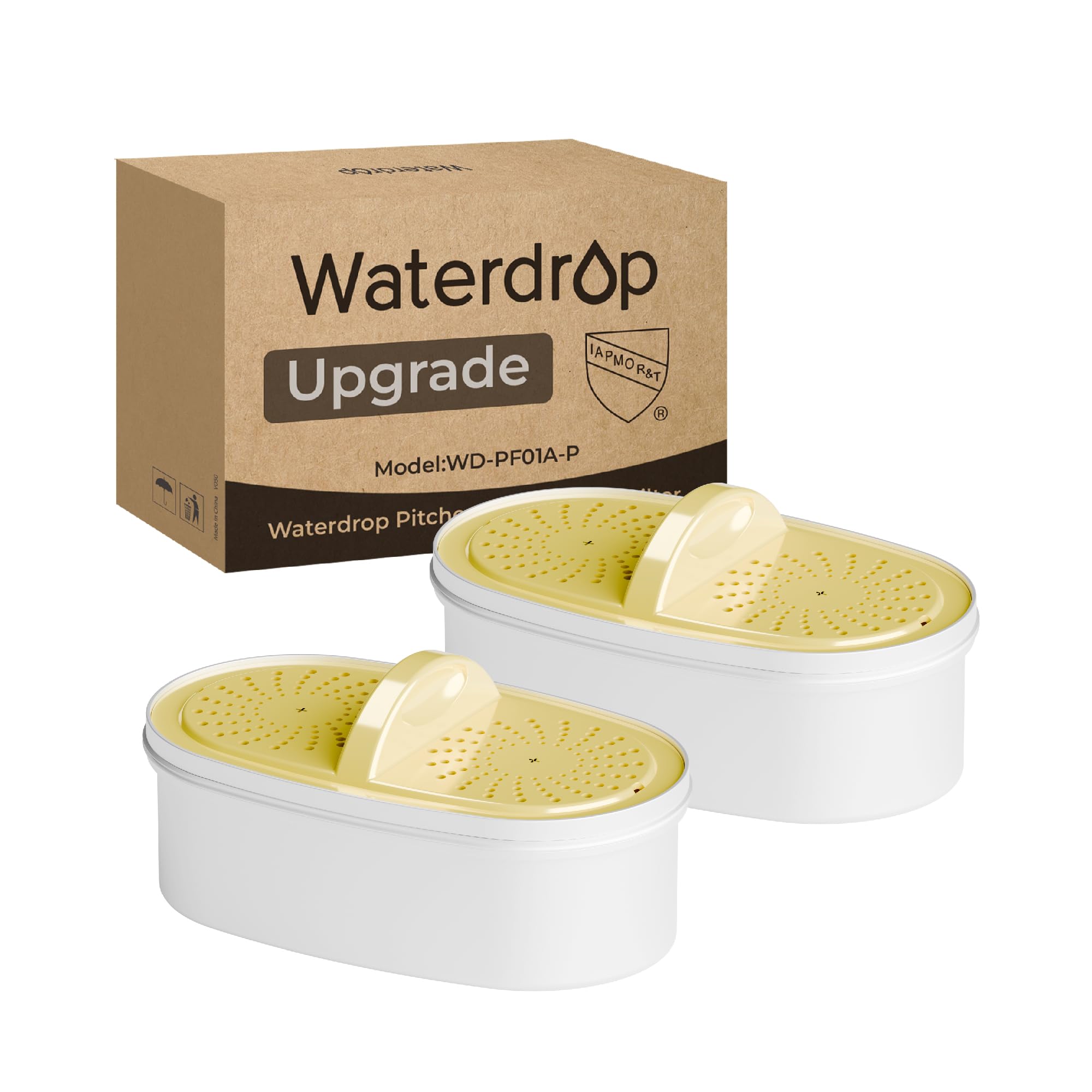 Waterdrop WD-PF01A-P Replacement Filters for Pitchers, NSF Certified
