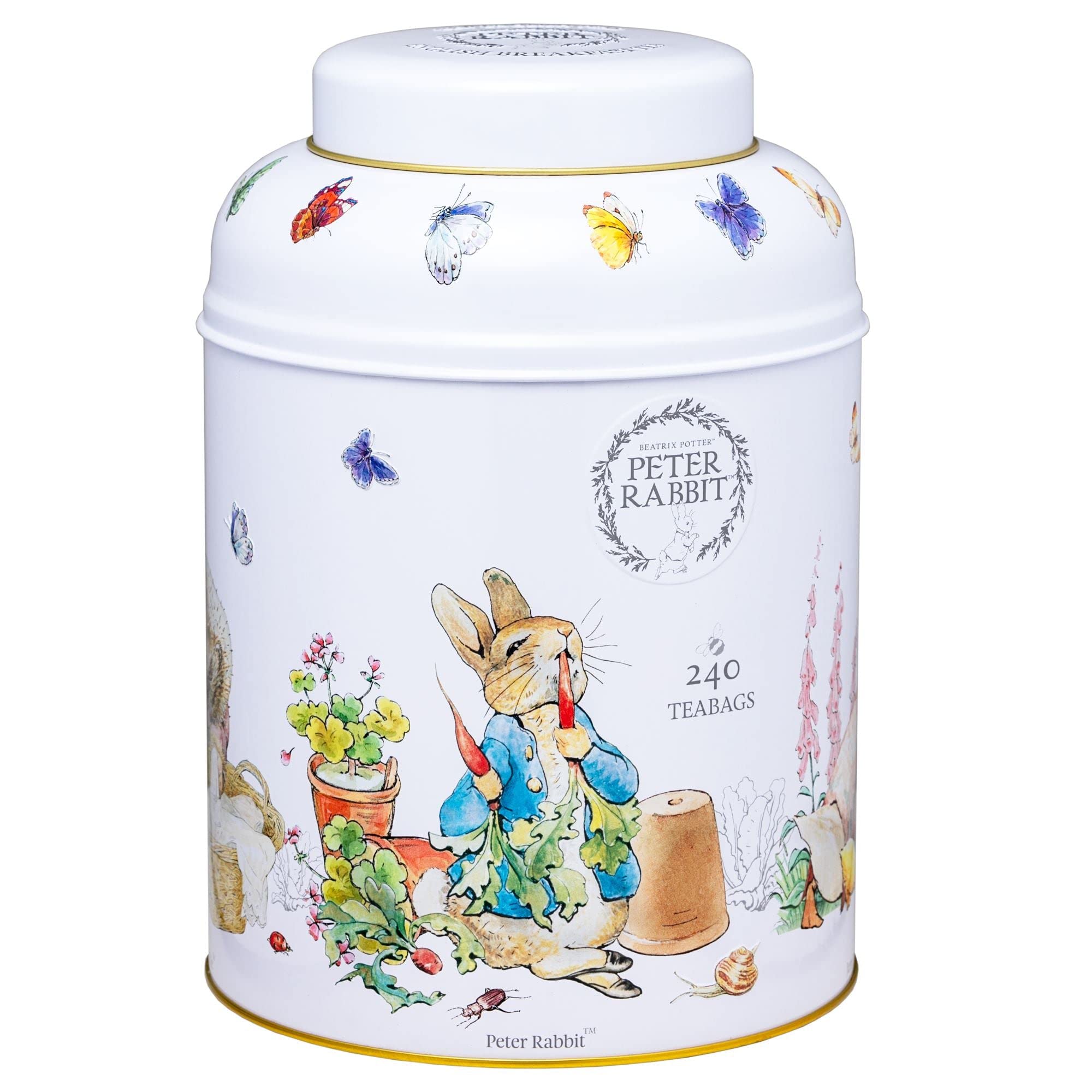 New English Teas Beatrix Potter Tea Caddy | 240 English Breakfast Bags