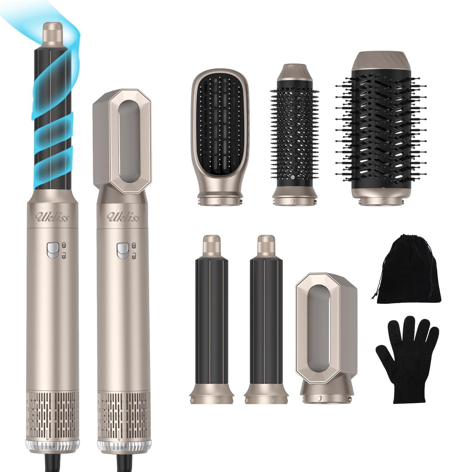 6-in-1 Airstyler Pro | Ionic Hair Dryer Brush & Air Curler