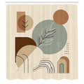 Abakuhaus Mid Century Boho Sun Shower Curtain | Waterproof Fabric, 175x200cm
