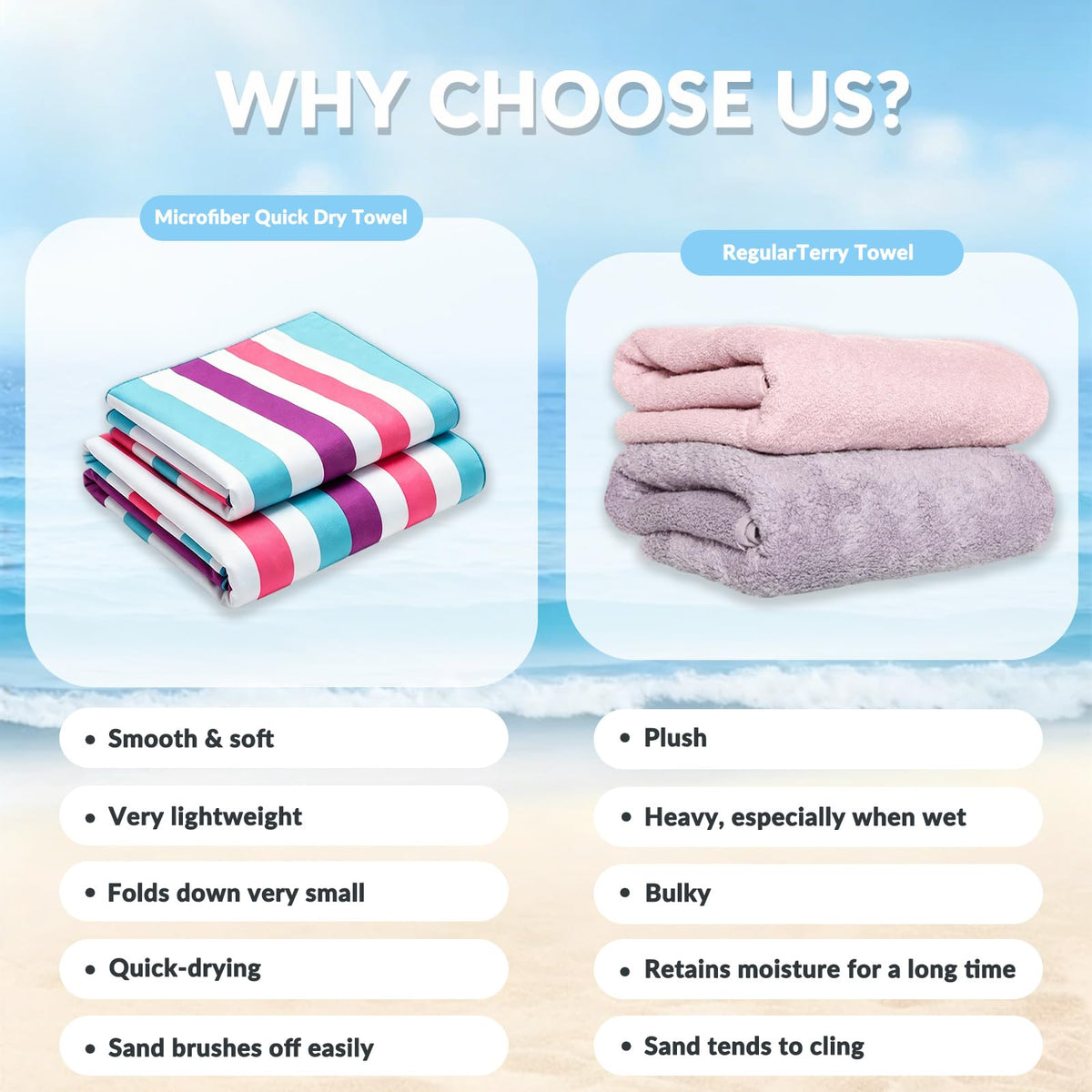 Exclusivo Mezcla Large Microfiber Quick Dry Beach Pool Towel, 152x76 cm - image 4