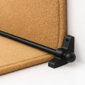 Jolof Store Black Metal Stair Rods with Round Finials - Pack of 13