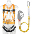 CHAMSUREUK 5-Point Fall Arrest Safety Harness Kit with Dual Lanyards