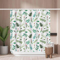 Woutay Floral Shower Curtain – Mold Resistant Waterproof Fabric with Hooks