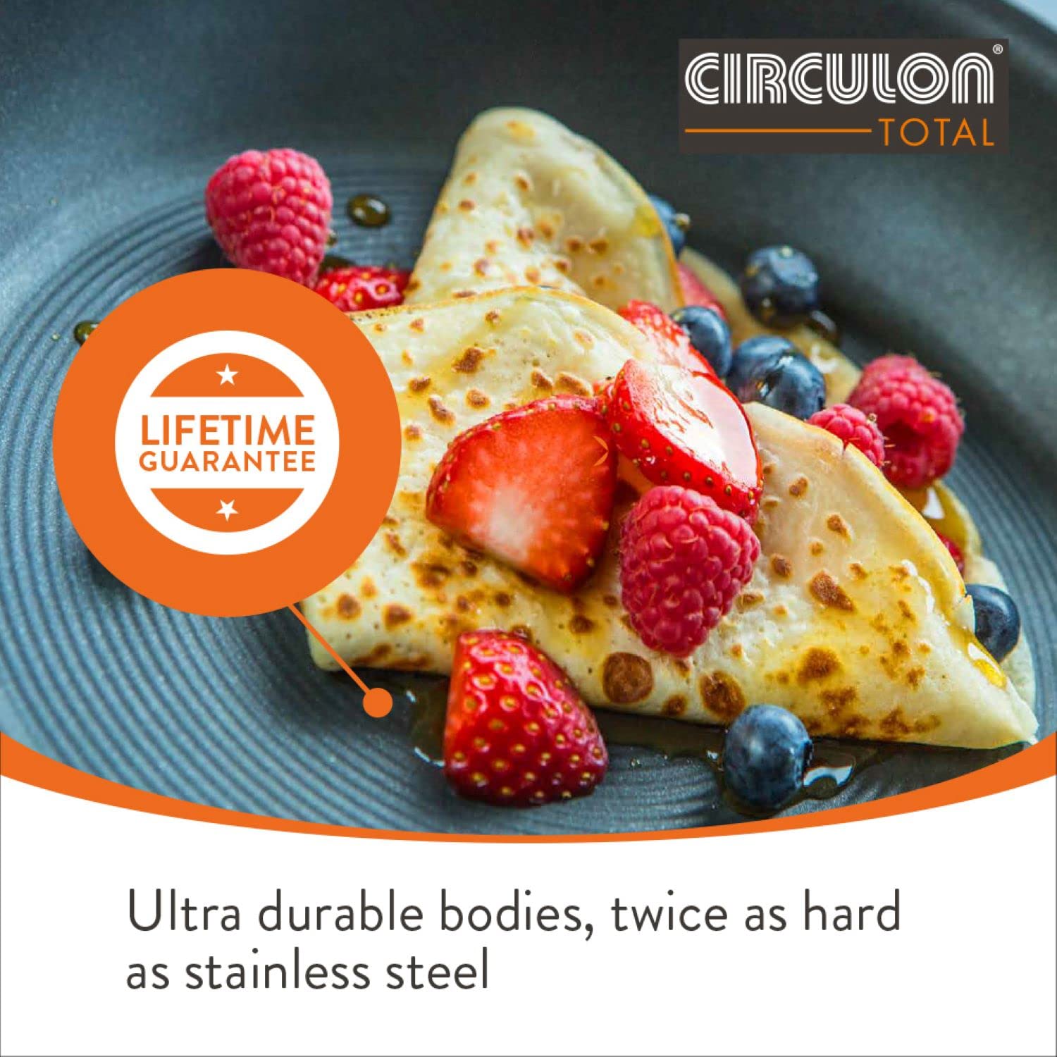 Circulon Total Non-Stick Stir Fry Pan – 30cm Hard Anodised Induction Wok