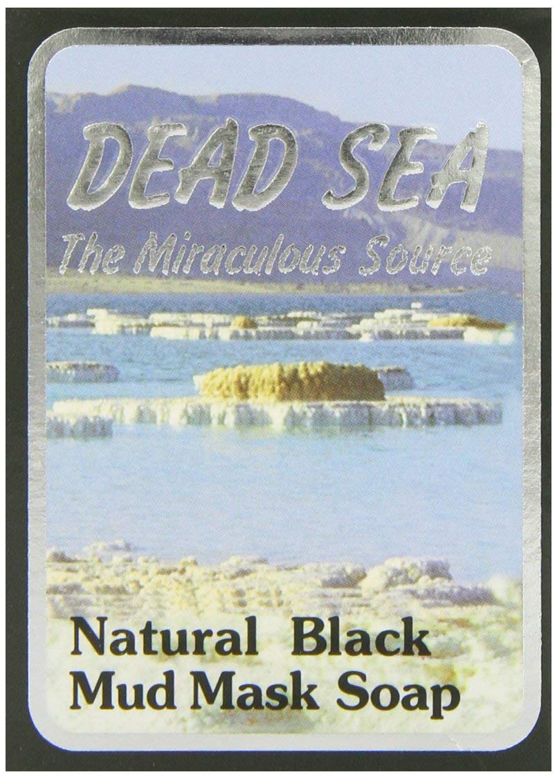Malki Dead Sea Black Mud Soap – Natural Exfoliating Bar, 90g (6 Packs)