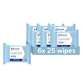 Johnson's Moisturising Makeup Remover Wipes for Dry Skin - 6 x 25 Pack