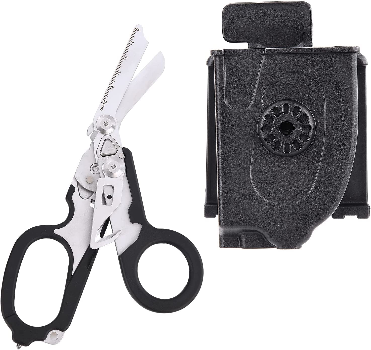 NZXVSE 6-in-1 Emergency Response Shears with Holster & Glass Breaker