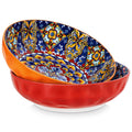 vancasso SIMI 78 oz Large Porcelain Salad Bowls – Set of 2 Serving Bowls