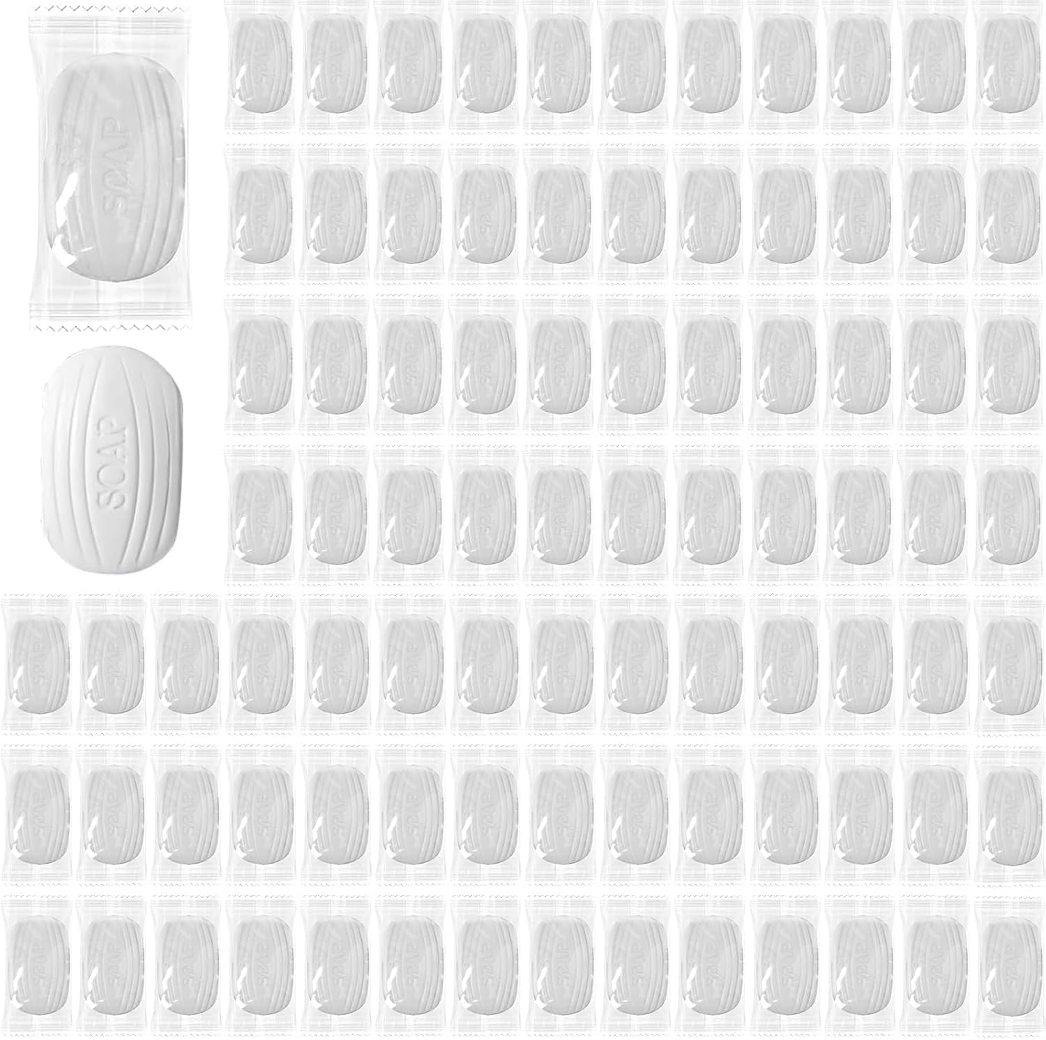 Jolof Store Mini Hotel Soap Bars | 200 Pcs Individually Wrapped 0.35oz
