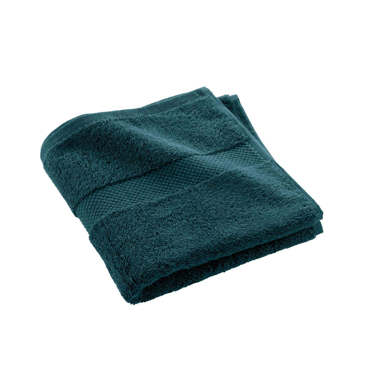 Douceur d'Intérieur, Elegance Blue Hand Towel 50 x 90 cm 100% Cotton Plain - image 1