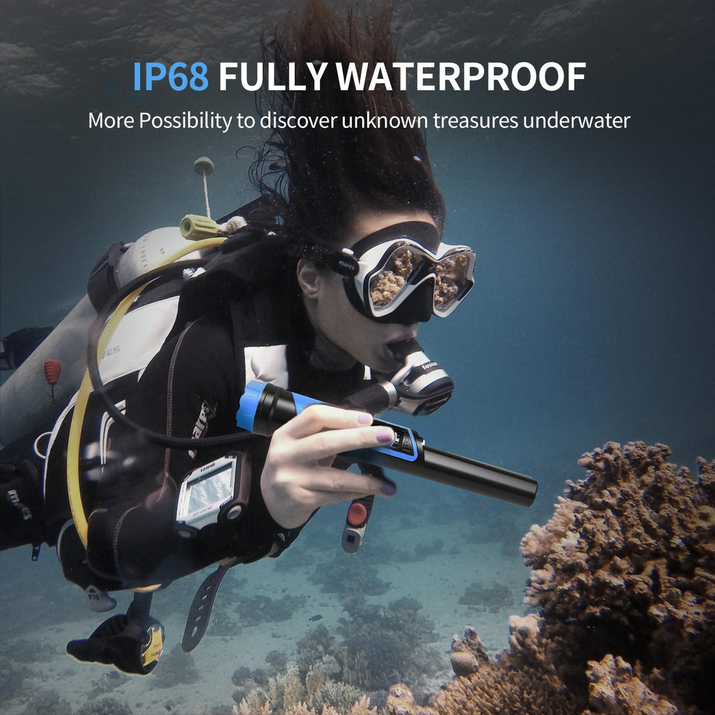 DR.ÖTEK Metal Detector Pinpointer | IP68 Waterproof with LCD Screen
