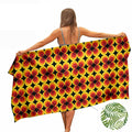 Ulticool Microfibre Towel | Retro Vintage Flowers | Quick-Drying XXL 160x80cm