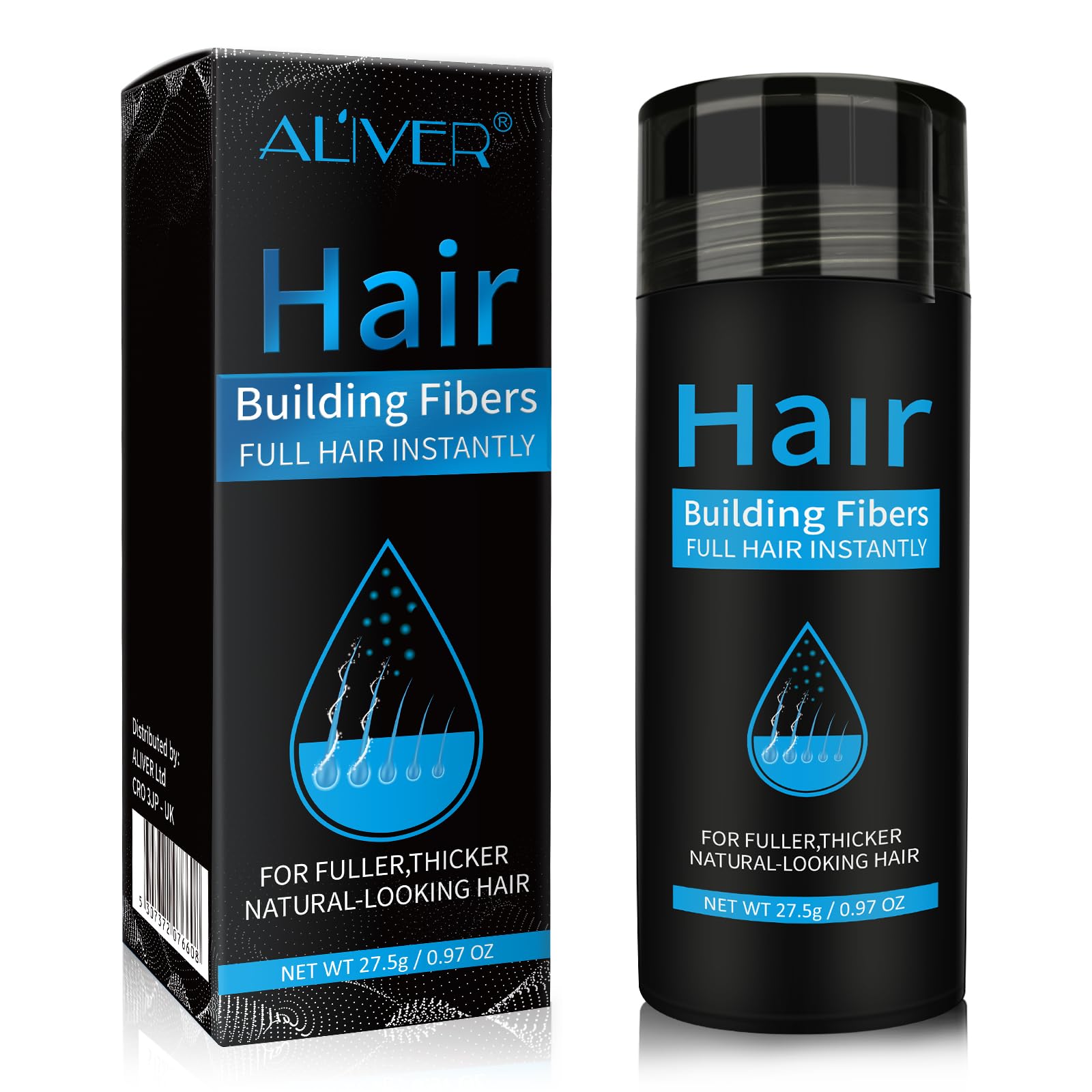 Hair Fibres – Dark Brown Hair Loss Concealer for Thinning Hair